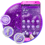 Cover Image of Descargar Purple Glitter Theme Launcher 1.2 APK