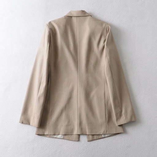 Title 5, Loose Slimming Cuff Curling Linen Suit for a fl...