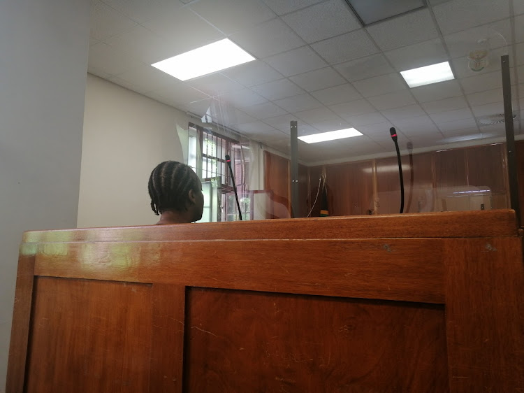 Anabela Rungo waits in the dock at the Cape Town magistrate's court on Friday, February 21 2025.