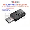 Usb Bluetooth 5.0 Đa Chức Năng Thu - Phát Âm Thanh Aux Rca Cổng Cắm Usb 3.5Mm Cho Pc - Laptop - Tv - Xe Hơi, Loa Thường=> Có Blt