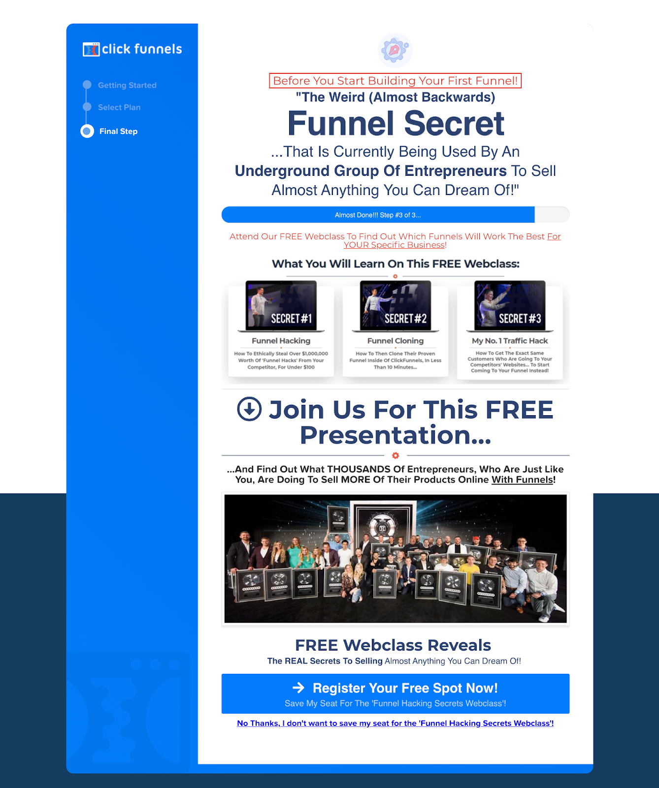 Russell Brunson Supplement Funnel: Copy This Exact Template