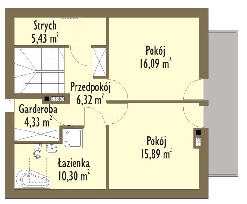 Psik w1 - Rzut poddasza