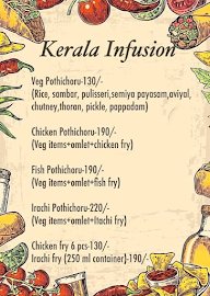 Kerala Infusion menu 1