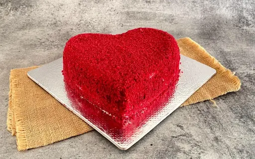 Red Velvet Heart Cake [Pure Veg]