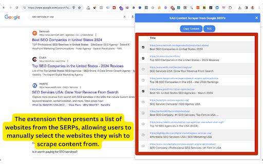 RAG Content Scraper from Google SERPs