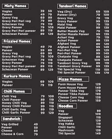 Twin Brothers Cafe menu 