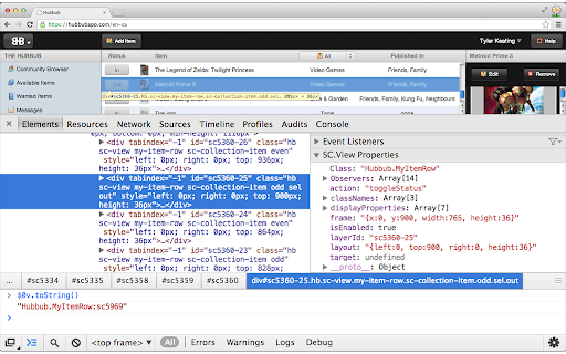 SproutCore Debug