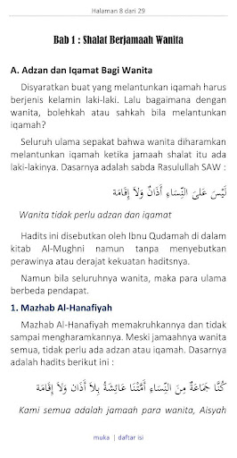 Fiqih Shalat Berjamaah Wanita - Pdf