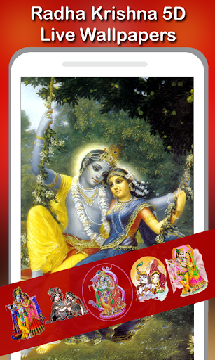 5D Radha Krishna Live Wallpaper