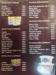 The Creamy Desserts menu 1