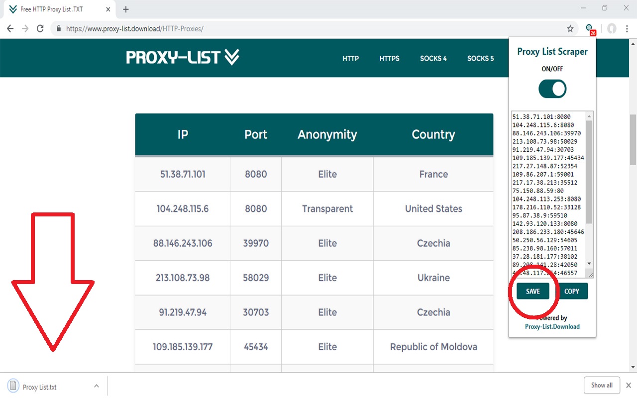 Proxy List Scraper Preview image 6