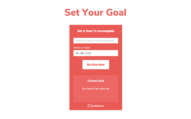 Motivate - Reach Your Goals chrome extension