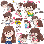 Cover Image of Скачать Sticker WA cute girl 1.1.3 APK