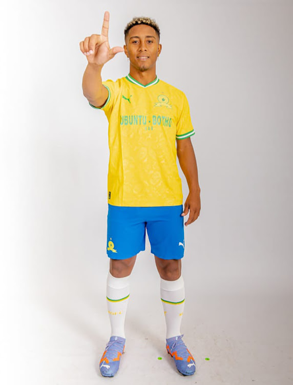 Sundowns new signing Lucas Ribeiro Costa after arriving at the club yesterday.