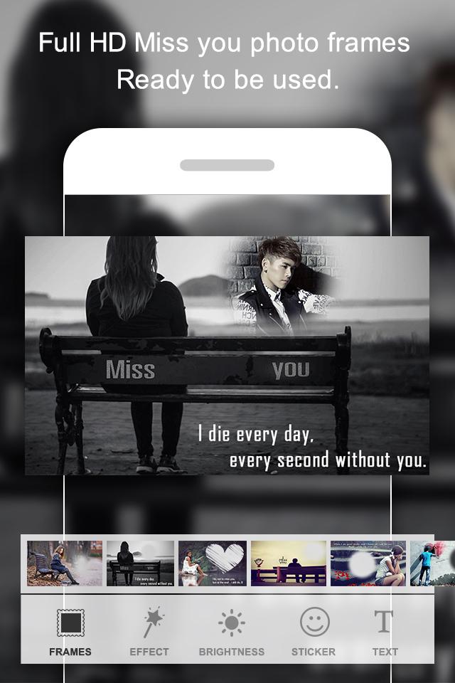 Miss You Photo Frame Screen 2