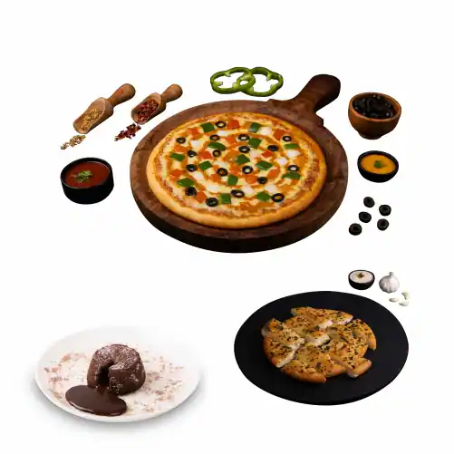 Exotic Medium Pizza Combo Veg