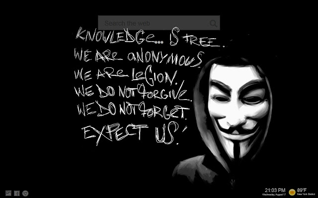 Anonymous Hacker NewTab Themes