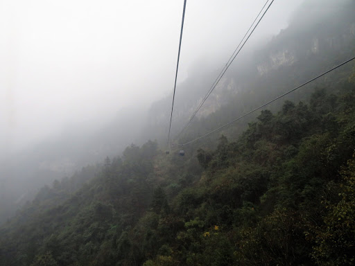 Cable Car Ride to Tianmen Mountain China 2016