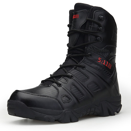 Title 2, Combat Outdoor Climbing Tactical Boots Mens Sh...
