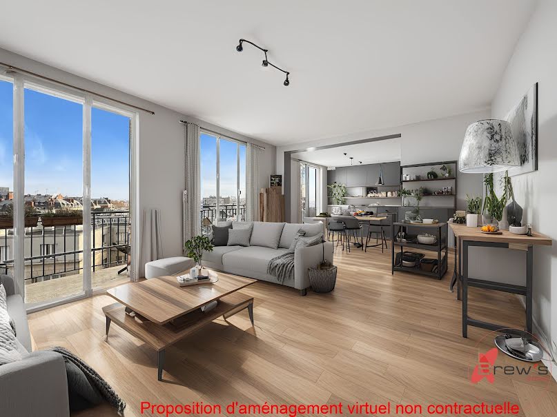 Vente appartement 5 pièces 107 m² à Paris 20ème (75020), 910 000 €