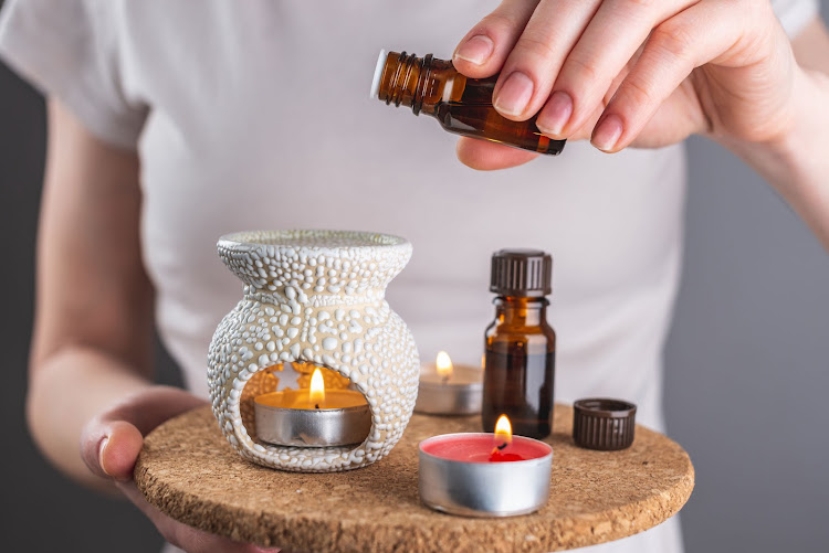 Invest in an essential oil burner and use it to scent the air with essential oils that mosquitoes find off-putting.