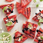 Grilled Watermelon with Blue Cheese and Prosciutto was pinched from <a href="http://www.myrecipes.com/recipe/grilled-watermelon-50400000122625/" target="_blank">www.myrecipes.com.</a>