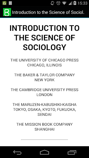 The Science of Sociology