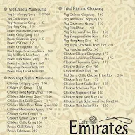 Cafe Emirates menu 1