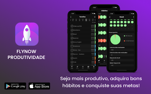 Flynow - Produtividade, Hábitos e Metas