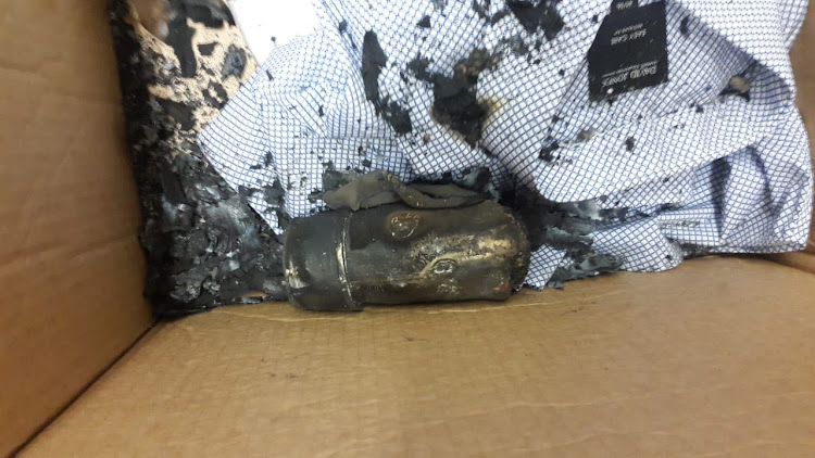 A picture of the incendiary device which started a fire at Woolworths in Gateway.