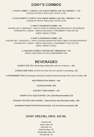 Dony's Pasta Co menu 5