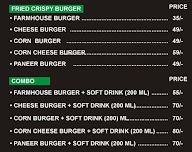 Sam Burger Zone menu 1