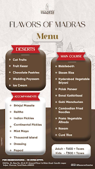 Flavours Of Madras menu 3