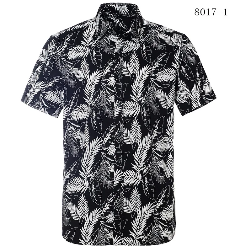 Hawaiian Print Short Sleeve Men's Shirt