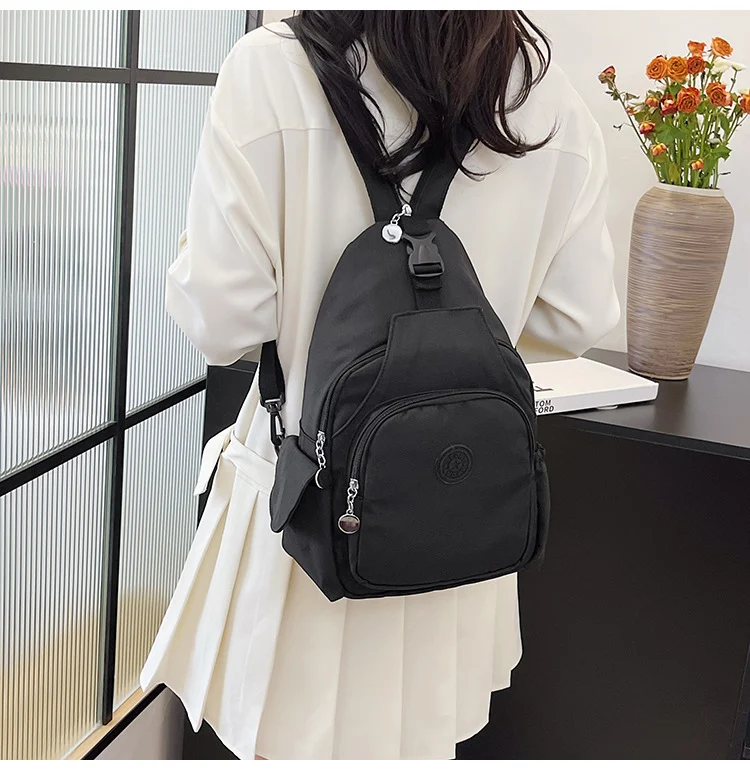 Title 17, Dames schoudertas crossbody borsttas met dubbel...