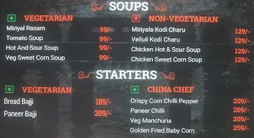 Kakatiya menu 