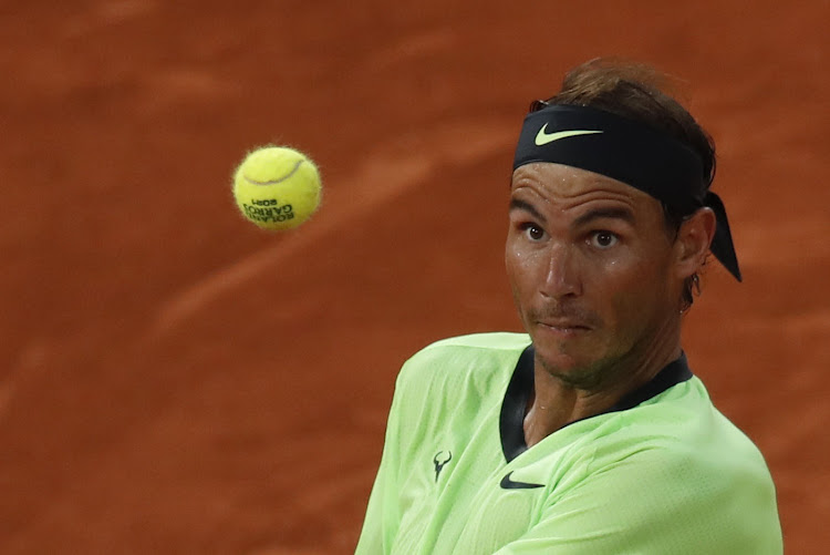 Spain's Rafael Nadal was competing for the first time since August.