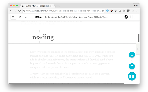 SplashReader: Speed Reading with Breaks