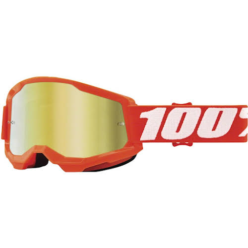 100% Strata 2 Goggles - Orange/ Mirror Gold