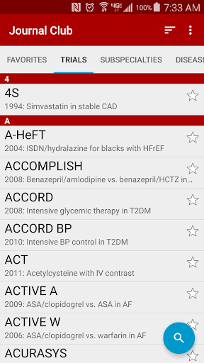 Journal Club: Medicine screenshot for Android