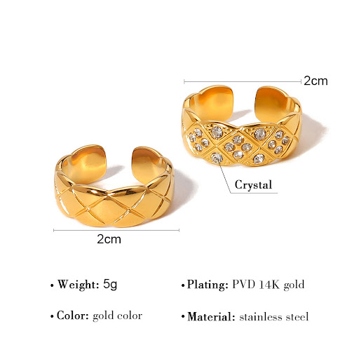 Title 4, French Vintage Court Style Carved Ring Hollow D...