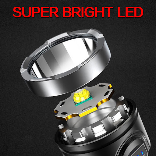 Title 12, USB Rechargeable Flashlight with Battery Level ...