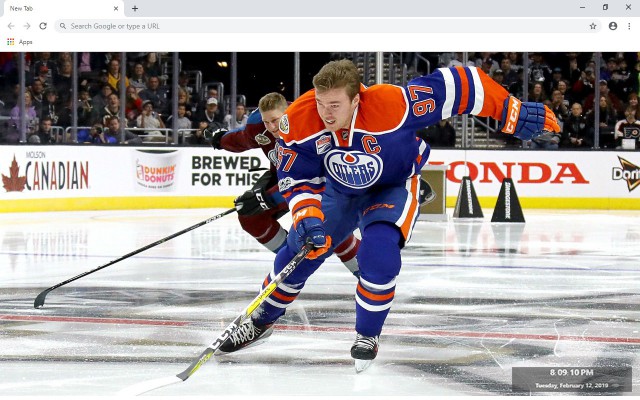 NHL Edmonton Oilers New Tab Theme