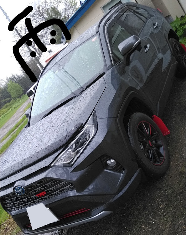 RAV4のRAV4・マッドフラップ・サムライプロデュース・ロアグリルレッド・カスタムに関するカスタム事例の投稿画像1枚目