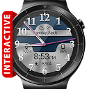 Herunterladen Brushed Chrome HD Watch Face Installieren Sie Neueste APK Downloader