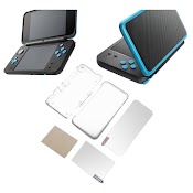 [Vn] Combo Case Ốp Nhựa Trong Suốt Và Miếng Dán Màn Hình N2Ds New 2Ds Xl/Ll