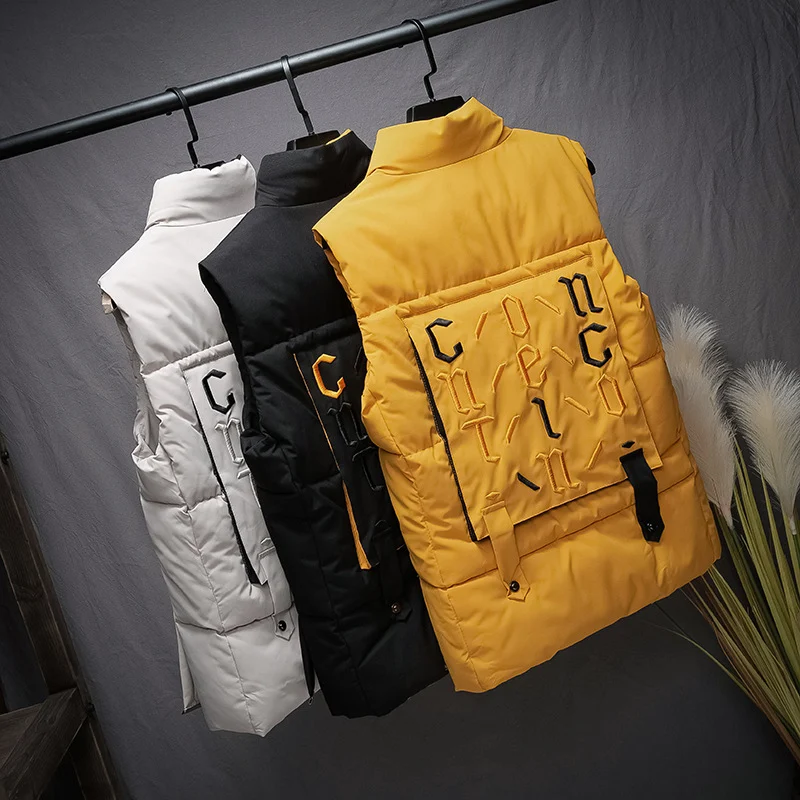 Title 4, Gilet en coton brodé pour homme hiver. Nouveau ...