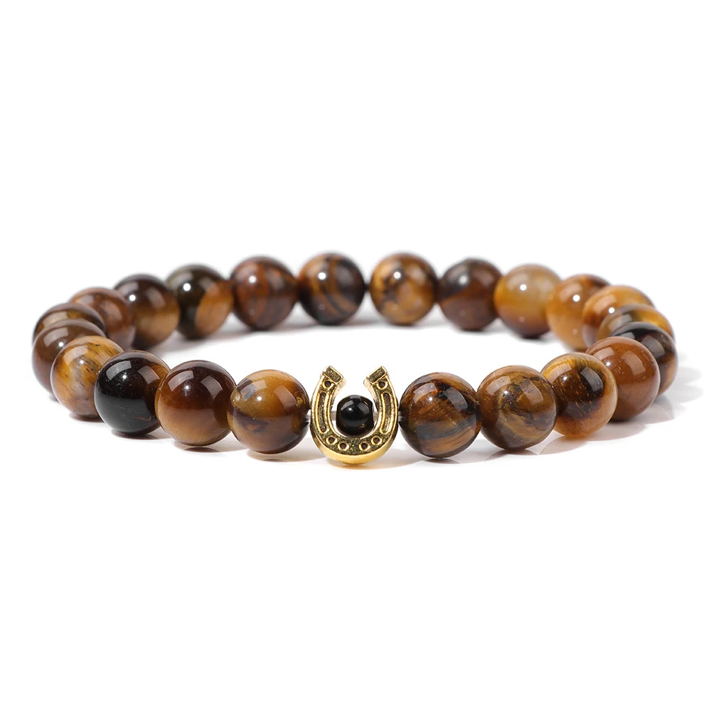 Title 5, Bracelet de perles pour hommes Bijoux de main B...