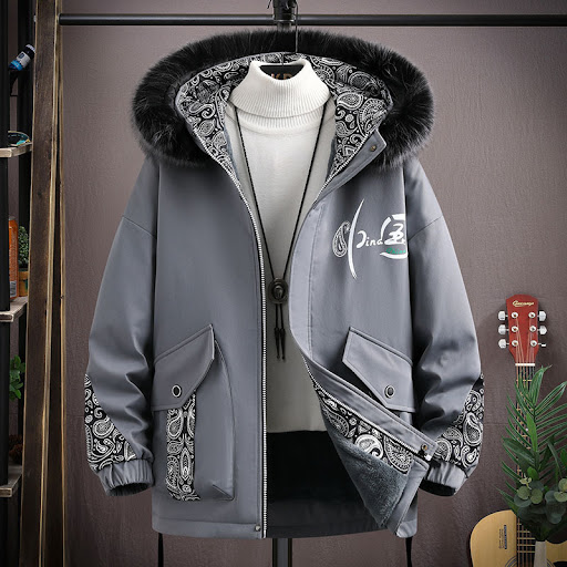 Title 4, Mens Fashion Velvet Padded Thickened Cotton-pa...