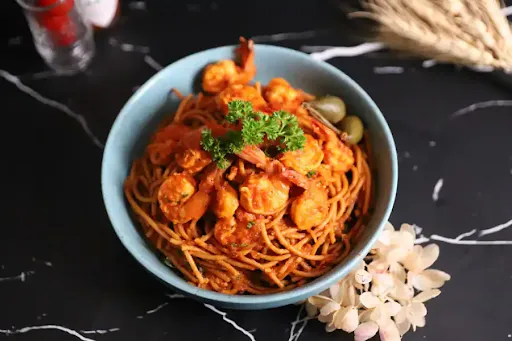 Arrabbiata Prawn Spaghetti